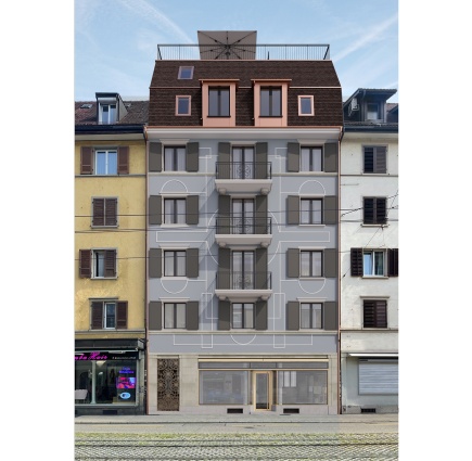Complete renovation and extension of an apartment building in Zurich